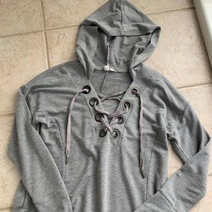 Cable & Gauge Lace Up Top